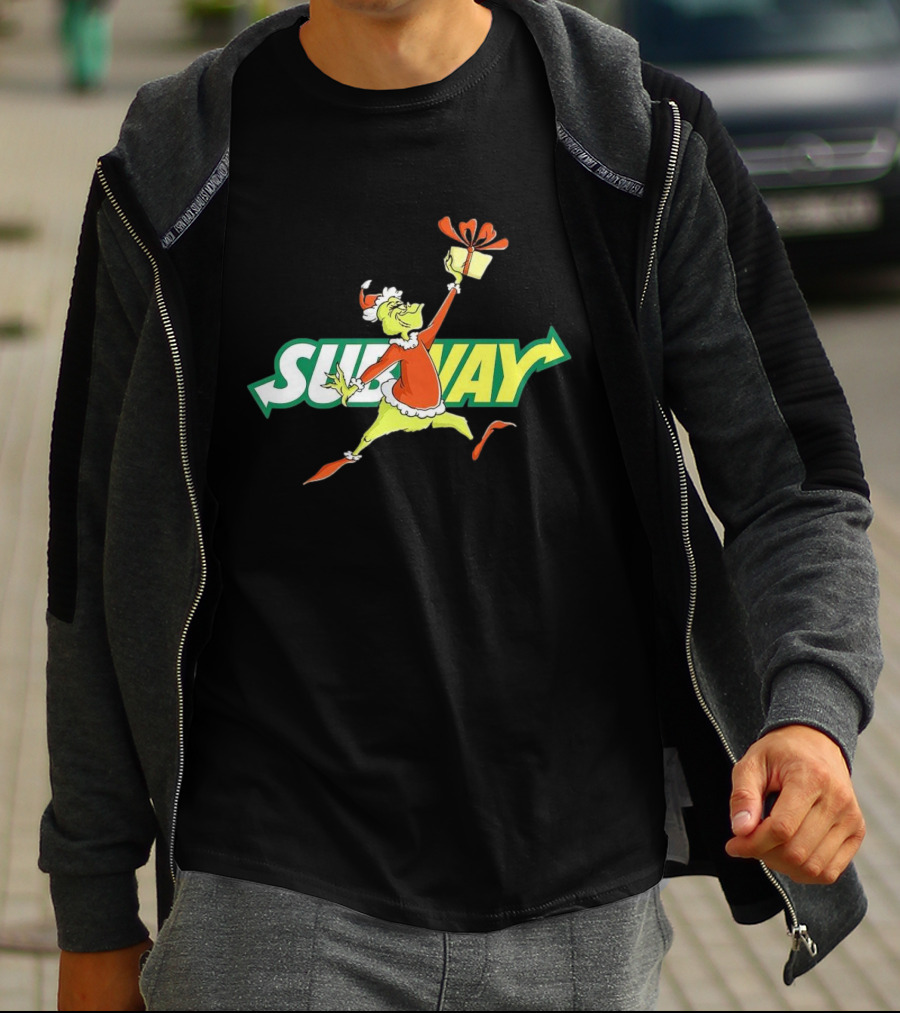 Grinch Subway Christmas Gift Jumper T-Shirt