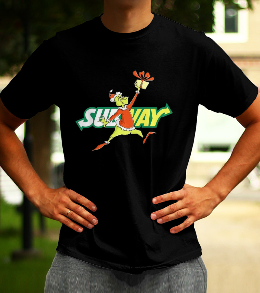 Grinch Subway Christmas Gift Jumper T-Shirt