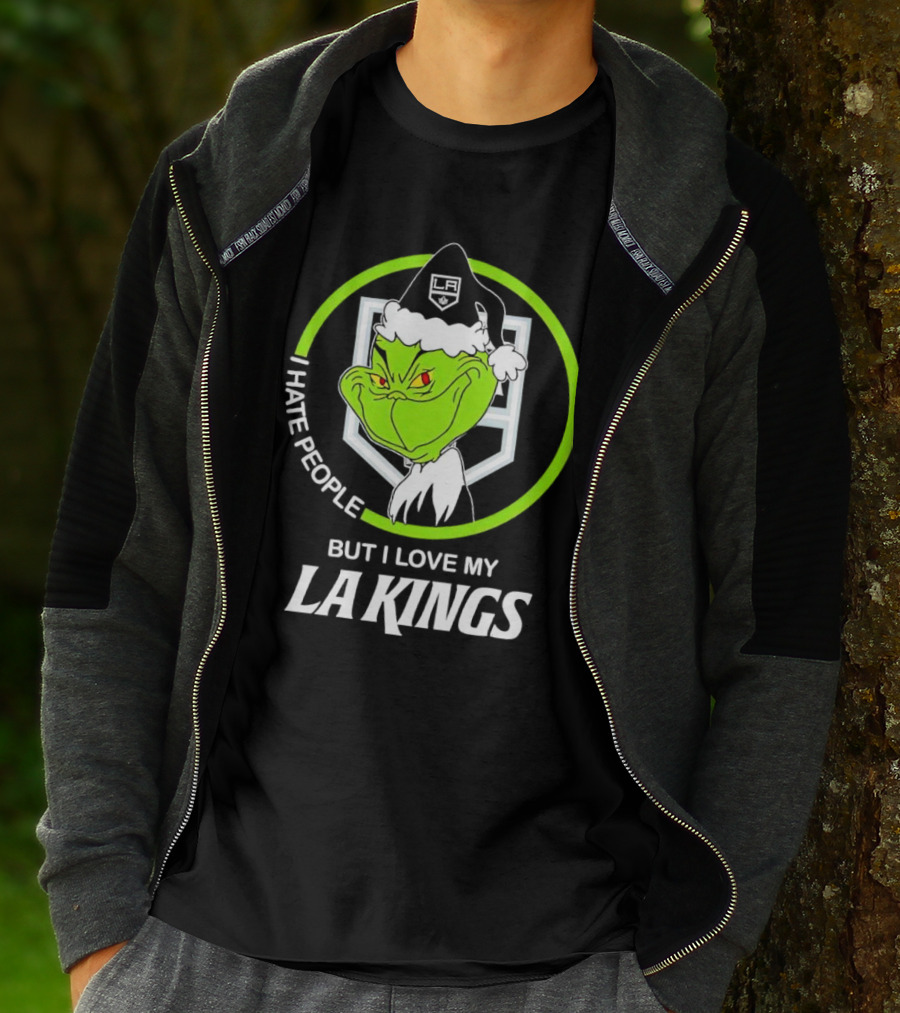I Hate People But I Love My LA Kings Grinch T-Shirt
