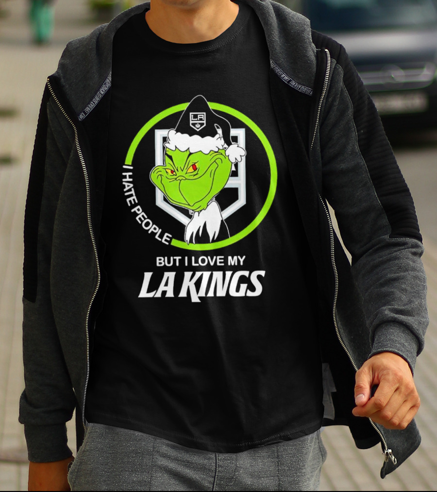 I Hate People But I Love My LA Kings Grinch T-Shirt