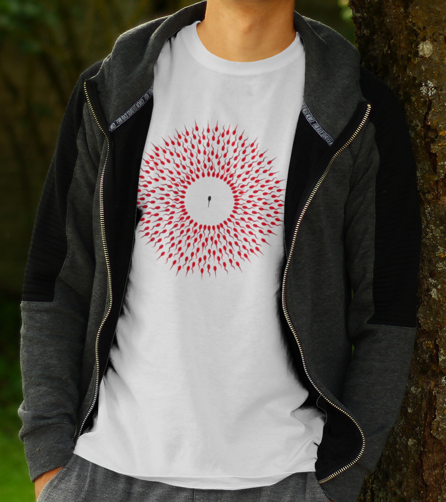 Autistic Tadpole Red Spiral Formation T-Shirt