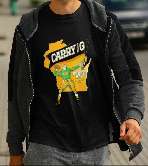 Carry The G Green Bay Titletown USA Football Player Fan T-Shirt