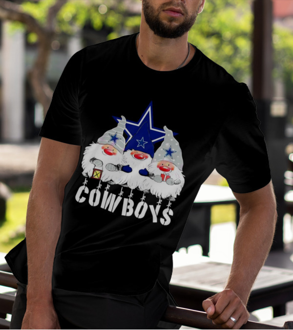 Gnomies Cowboys Christmas Star T-Shirt