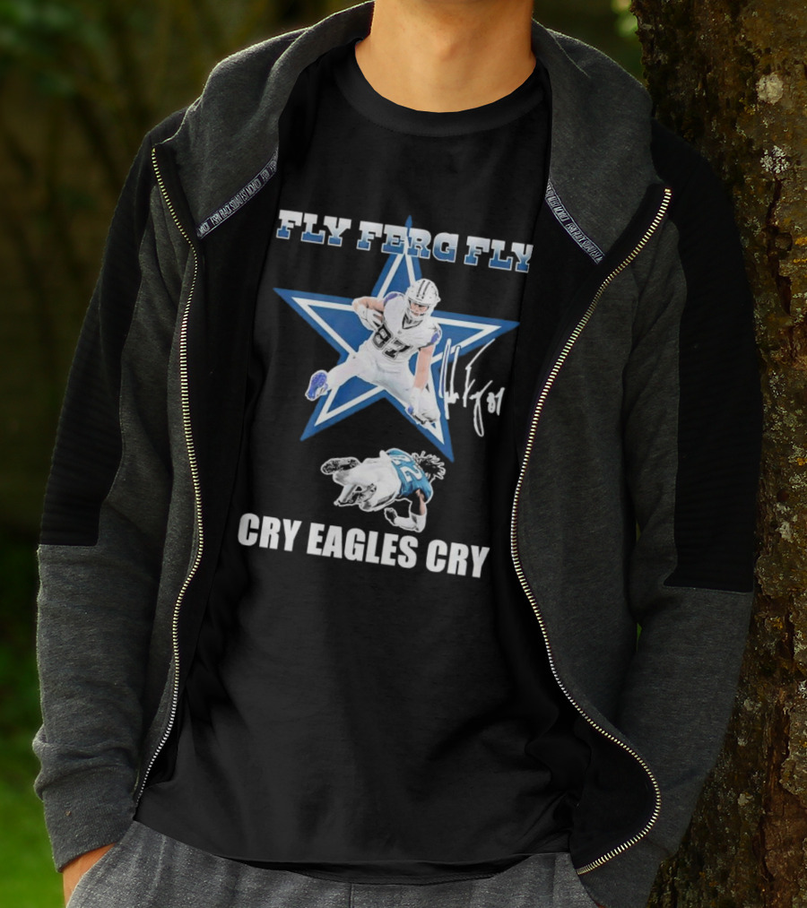 Fly Ferg Fly Cry Eagles Cry Star Player Football Rivalry T-Shirt