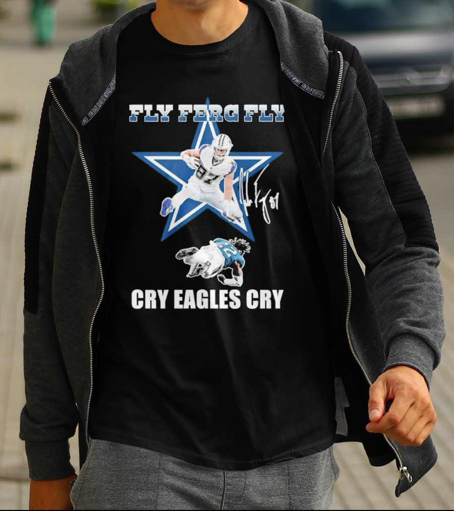 Fly Ferg Fly Cry Eagles Cry Star Player Football Rivalry T-Shirt