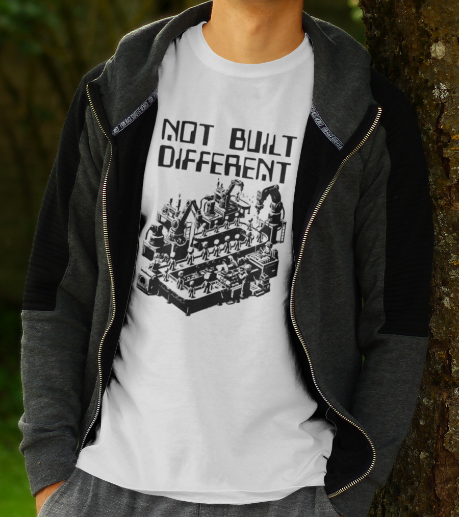 Not Built Different Assembly Line Robots T-Shirt