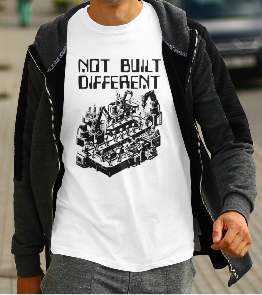 Not Built Different Assembly Line Robots T-Shirt