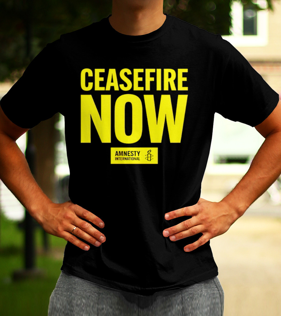 Ceasefire Now Amnesty International T-Shirt