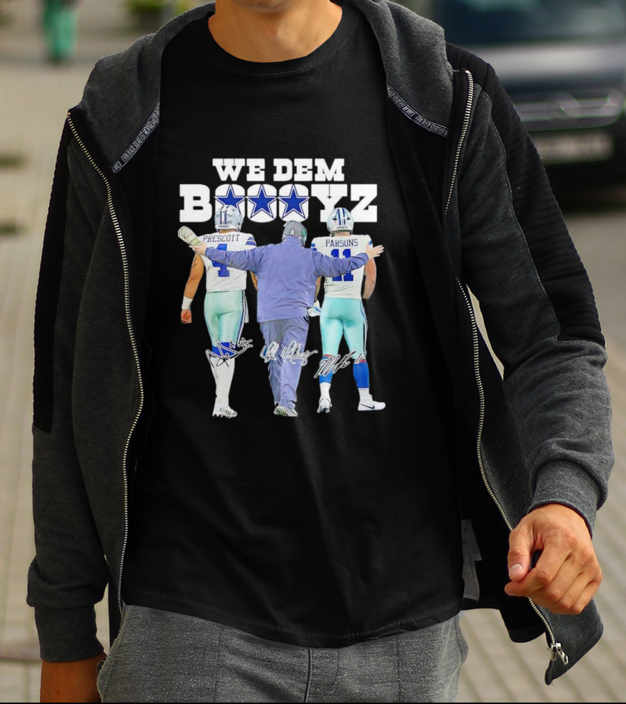 Dallas Cowboys We Dem Boyz Prescott Parsons Signatures T-Shirt
