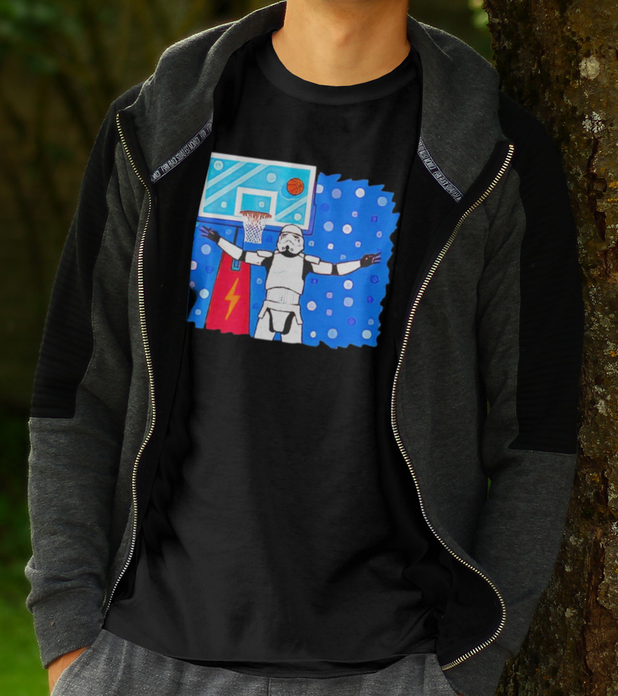 Stormtrooper Basketball No Look Shot T-Shirt