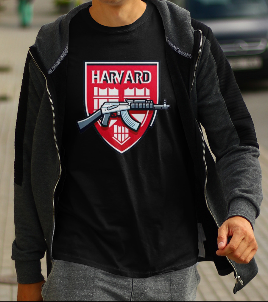 Dr. Eli David Harvard University AK-47 Shield T-Shirt
