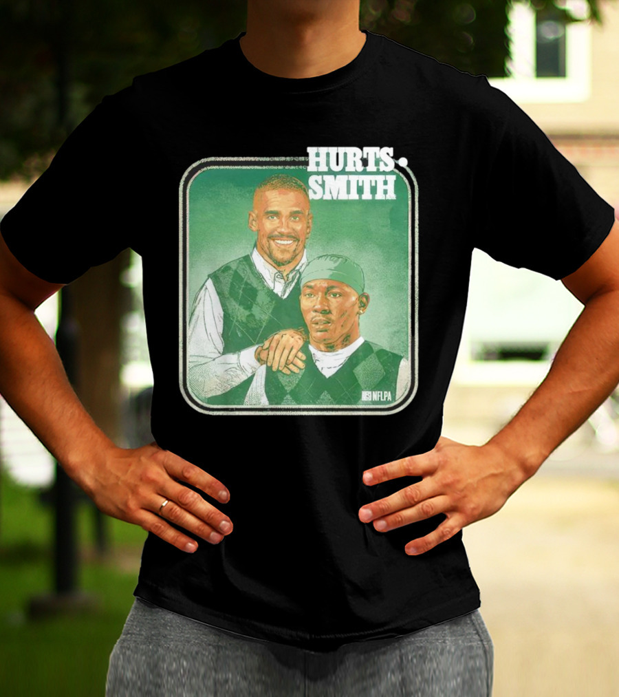 Jalen Hurts DeVonta Smith Philadelphia Step Brothers NFLPA Football T-Shirt