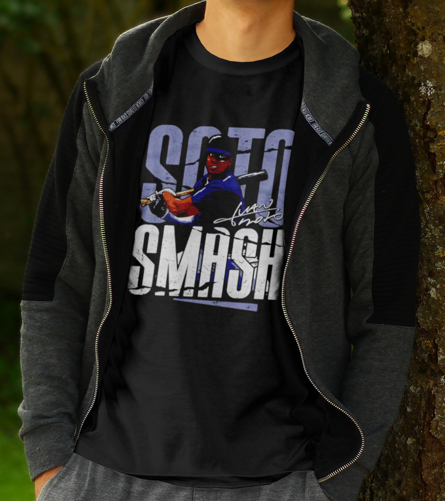 Soto Smash Juan Soto Cartoon Signature T-Shirt