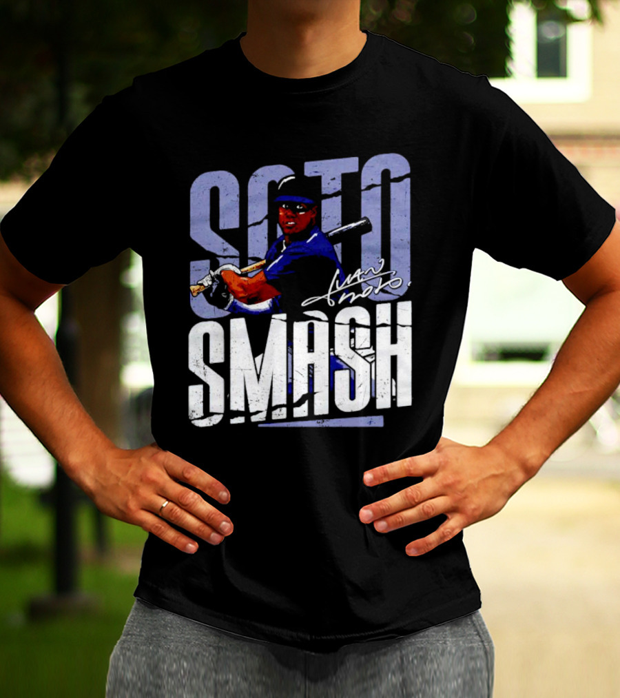 Soto Smash Juan Soto Cartoon Signature T-Shirt
