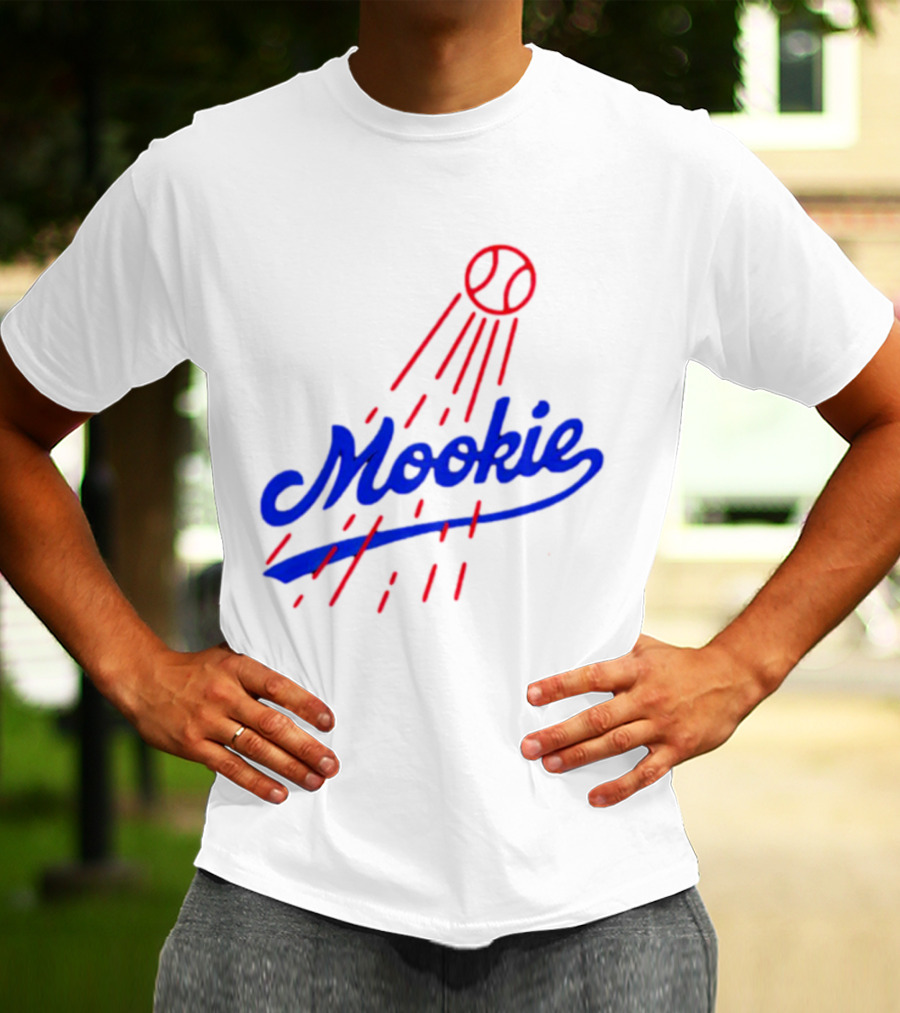 Mookie Signature Red Baseball Design Los Angeles Dodgers T-Shirt