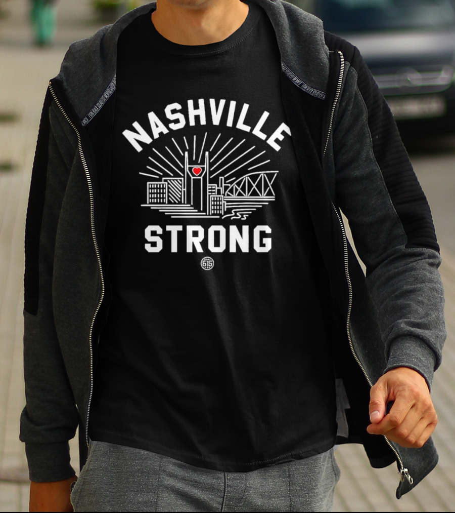 Nashville Strong Project 615 Skyline Heart Edition T-Shirt