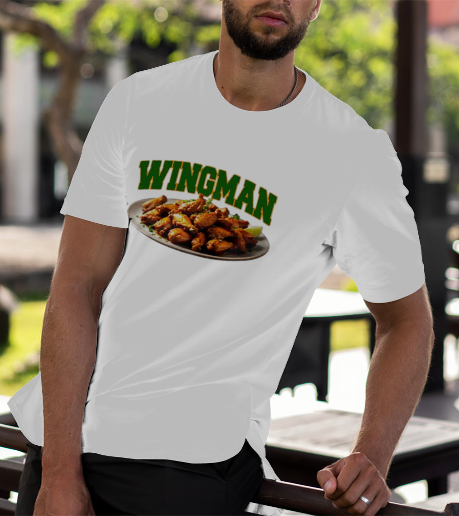 Wingman Chicken Wings Plate T-Shirt