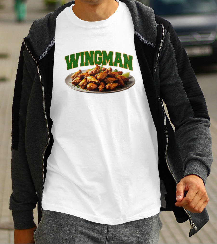 Wingman Chicken Wings Plate T-Shirt