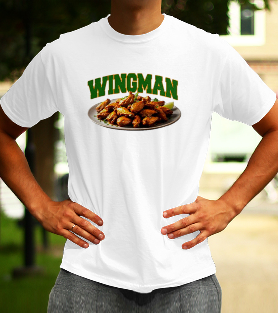 Wingman Chicken Wings Plate T-Shirt