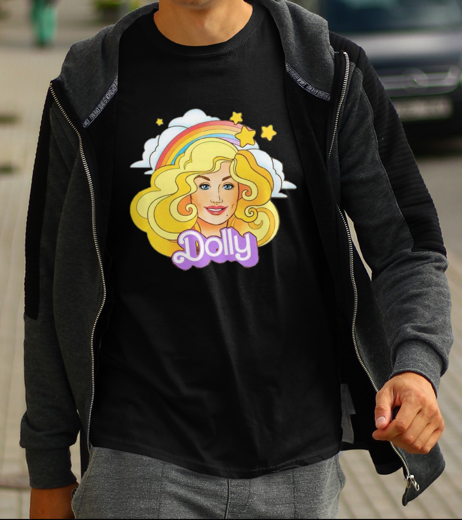 Dolly Rainbow Stars Iconic Doll T-Shirt
