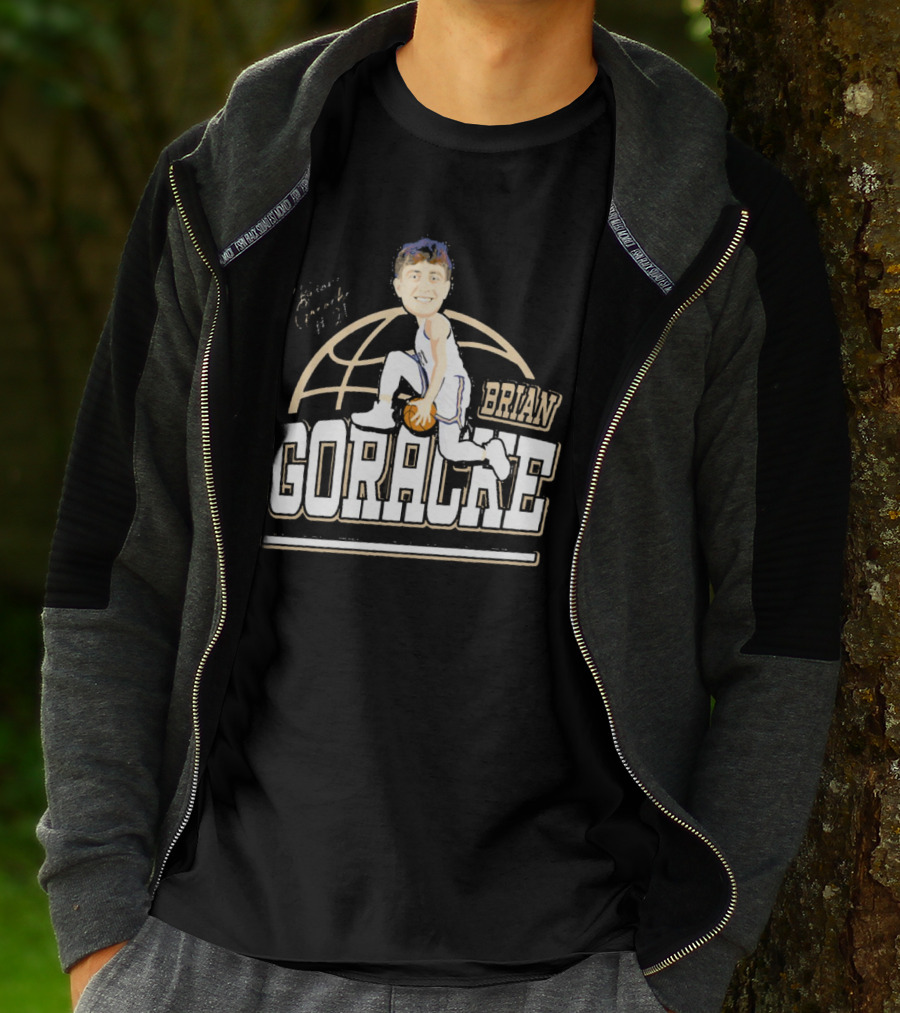Brian Goracke Cartoon Signature Basketball T-Shirt