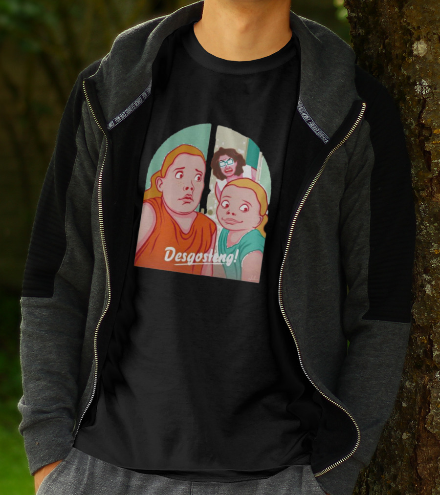 Desgosteng Nostalgic Cartoon Reaction Scene T-Shirt