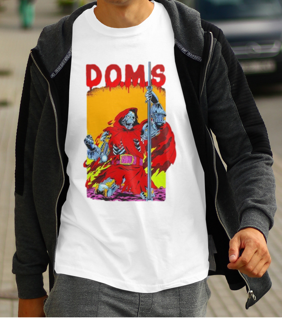 DOMS Warrior Skeleton Metal Armor Staff T-Shirt