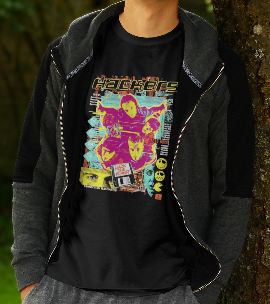 Hackers Acid Burn Connection Terminated Hack The Planet T-Shirt