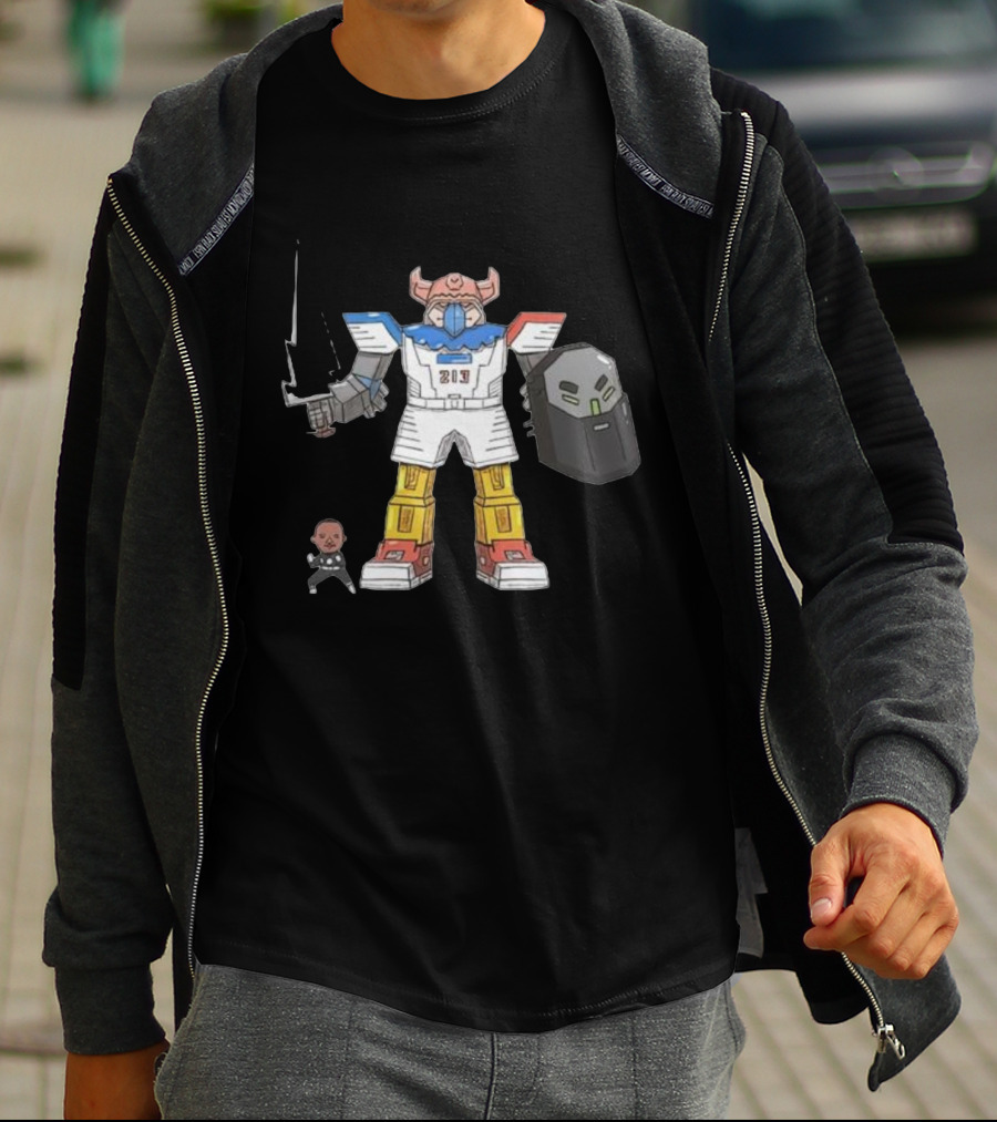 Janky Drawing Powell Rangers Robot Cartoon 213 T-Shirt
