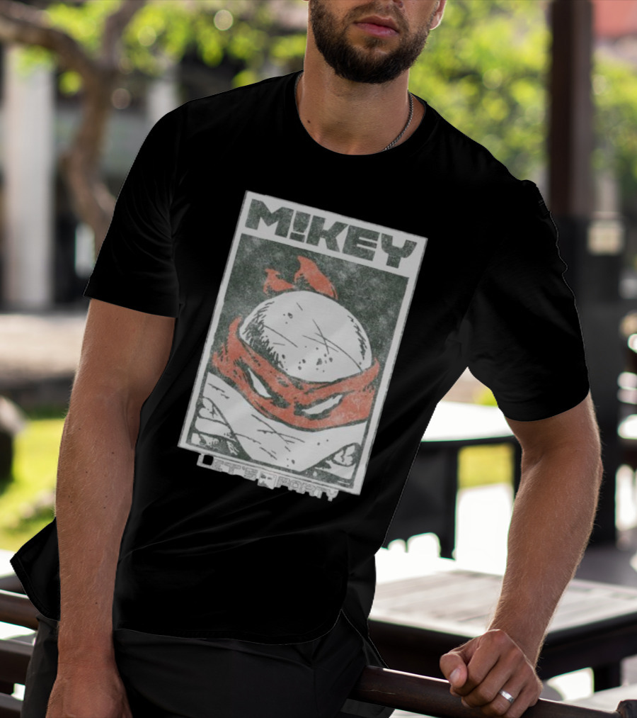 MIKEY Let's Party Teenage Mutant Ninja Turtles Retro Comic T-Shirt