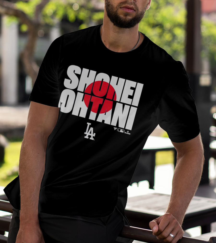 Shohei Ohtani Los Angeles Dodgers Japan Flag MLB Players T-Shirt