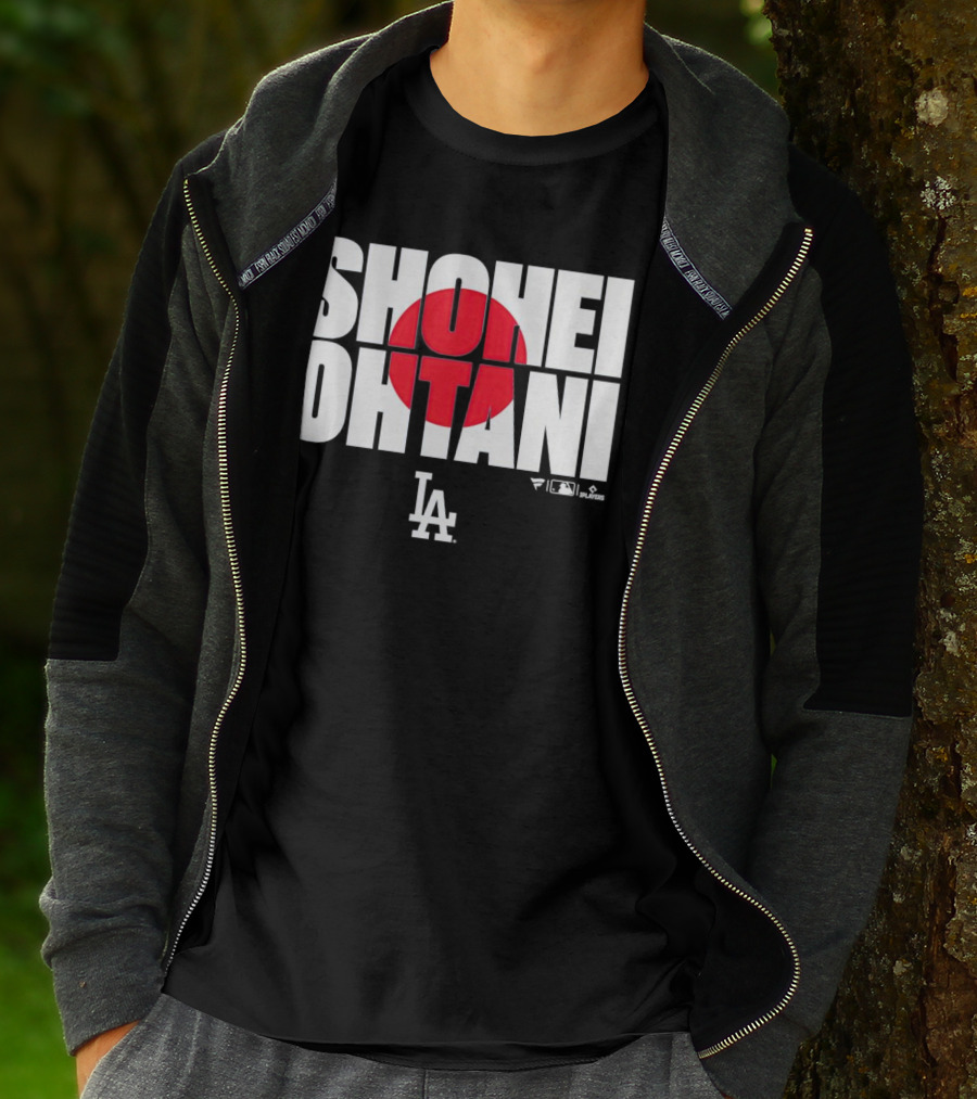 Shohei Ohtani Los Angeles Dodgers Japan Flag MLB Players T-Shirt