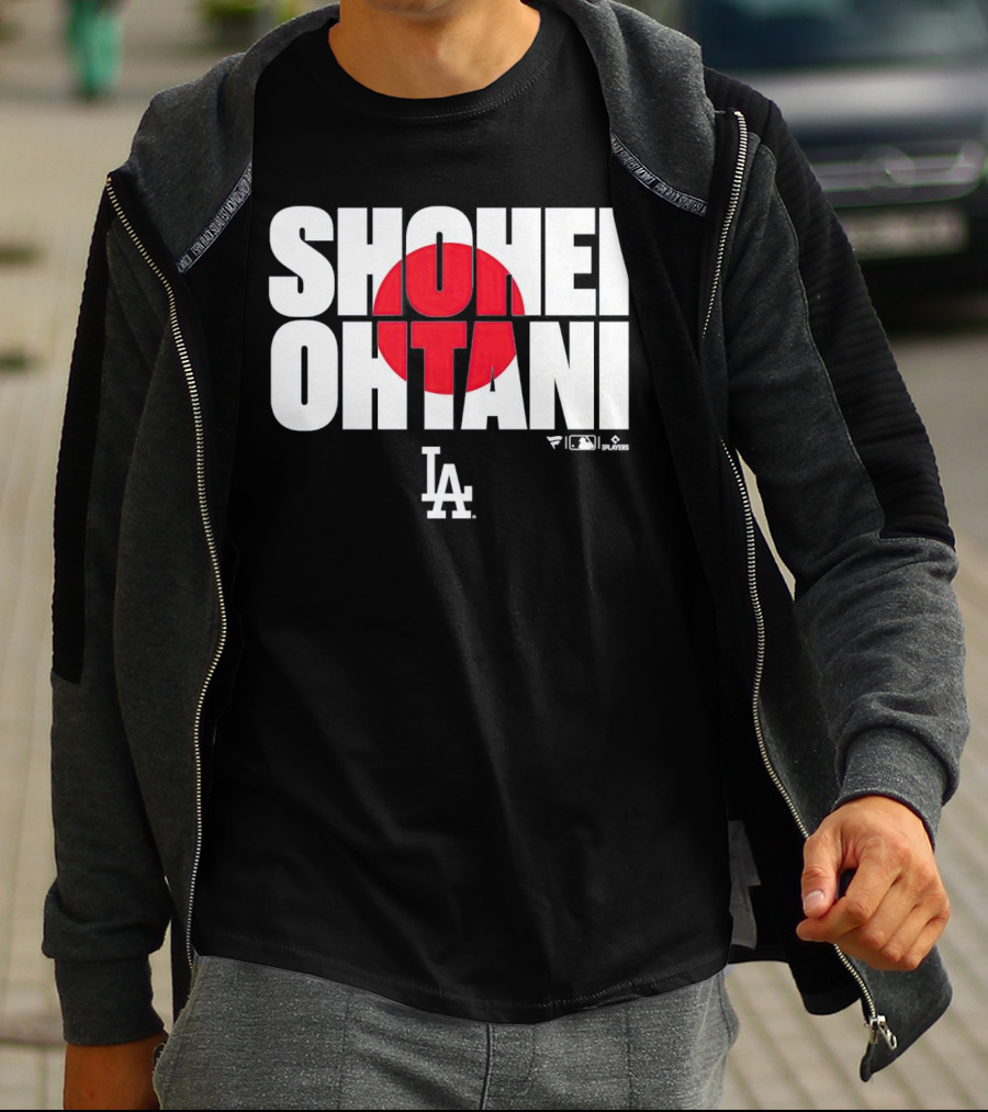 Shohei Ohtani Los Angeles Dodgers Japan Flag MLB Players T-Shirt
