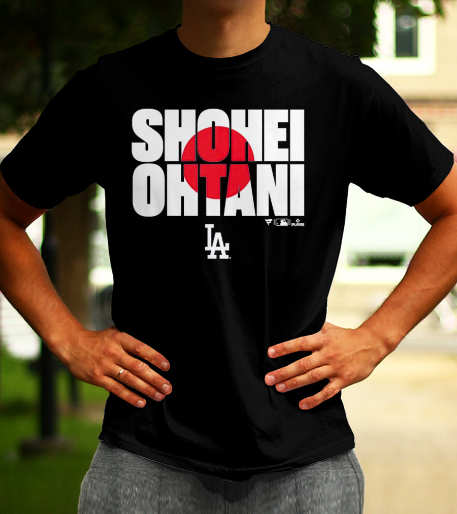 Shohei Ohtani Los Angeles Dodgers Japan Flag MLB Players T-Shirt