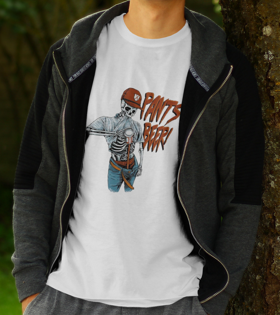 Skeleton Pants Beer T-Shirt