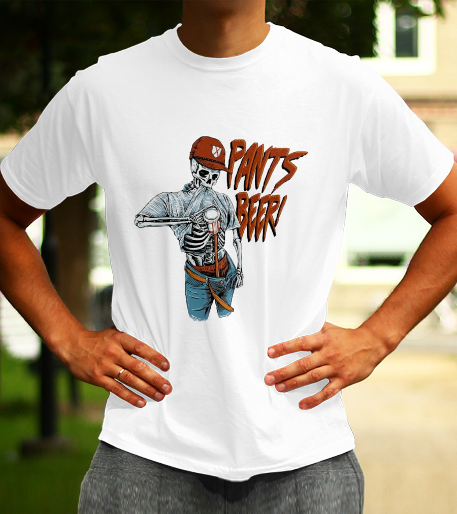 Skeleton Pants Beer T-Shirt