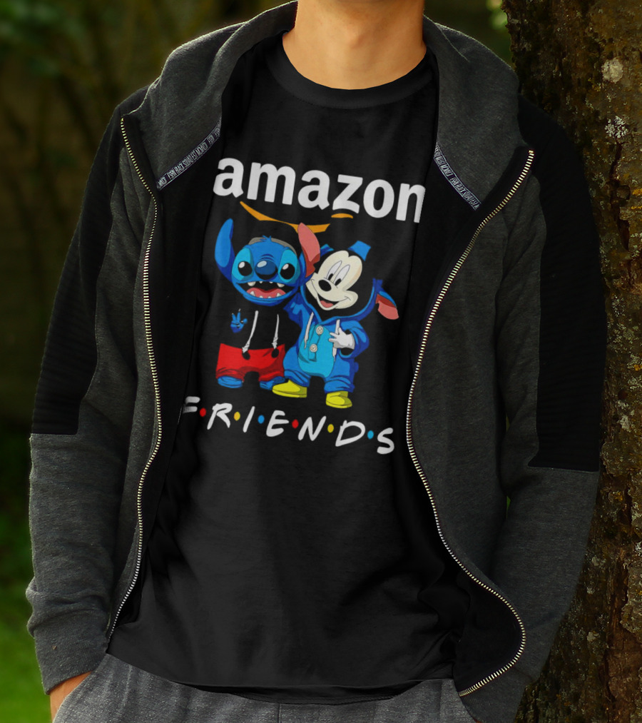 Stitch Mickey Amazon Friends Hoodie Characters T-Shirt
