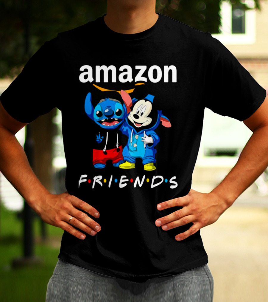 Stitch Mickey Amazon Friends Hoodie Characters T-Shirt