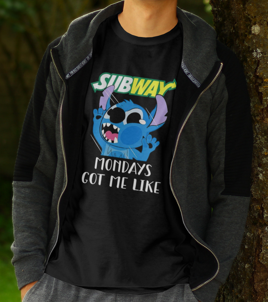SUBWAY Mondays Got Me Like Stitch Reaction T-Shirt