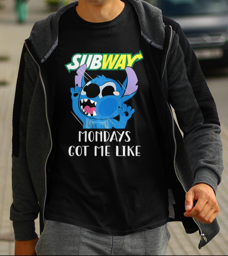 SUBWAY Mondays Got Me Like Stitch Reaction T-Shirt