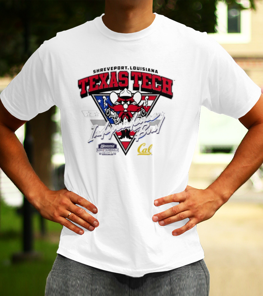 Texas Tech Shreveport Louisiana Red Raider American Script Cal T-Shirt