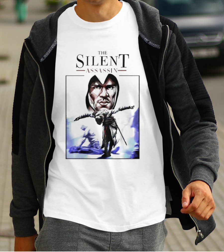The Silent Assassin Hooded Warrior Embrace T-Shirt