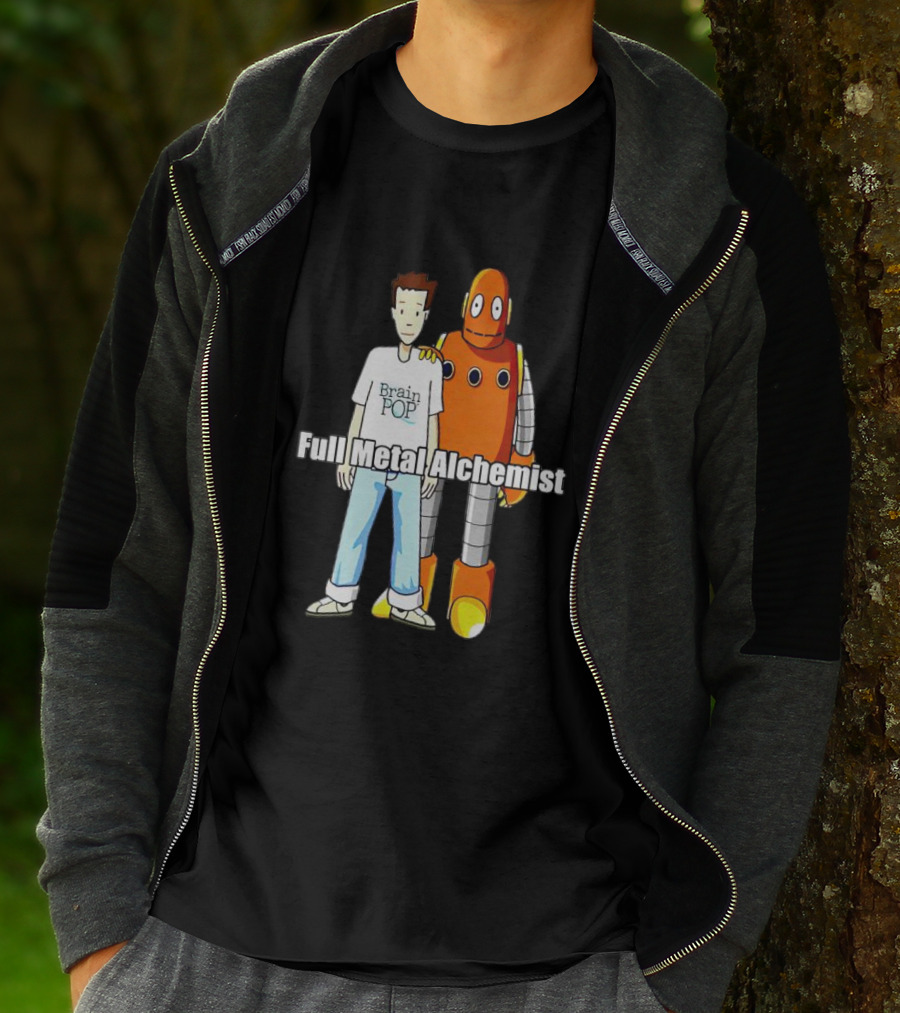BrainPOP Fullmetal Alchemist Brotherhood Crossover Featuring Tim And Moby T-Shirt