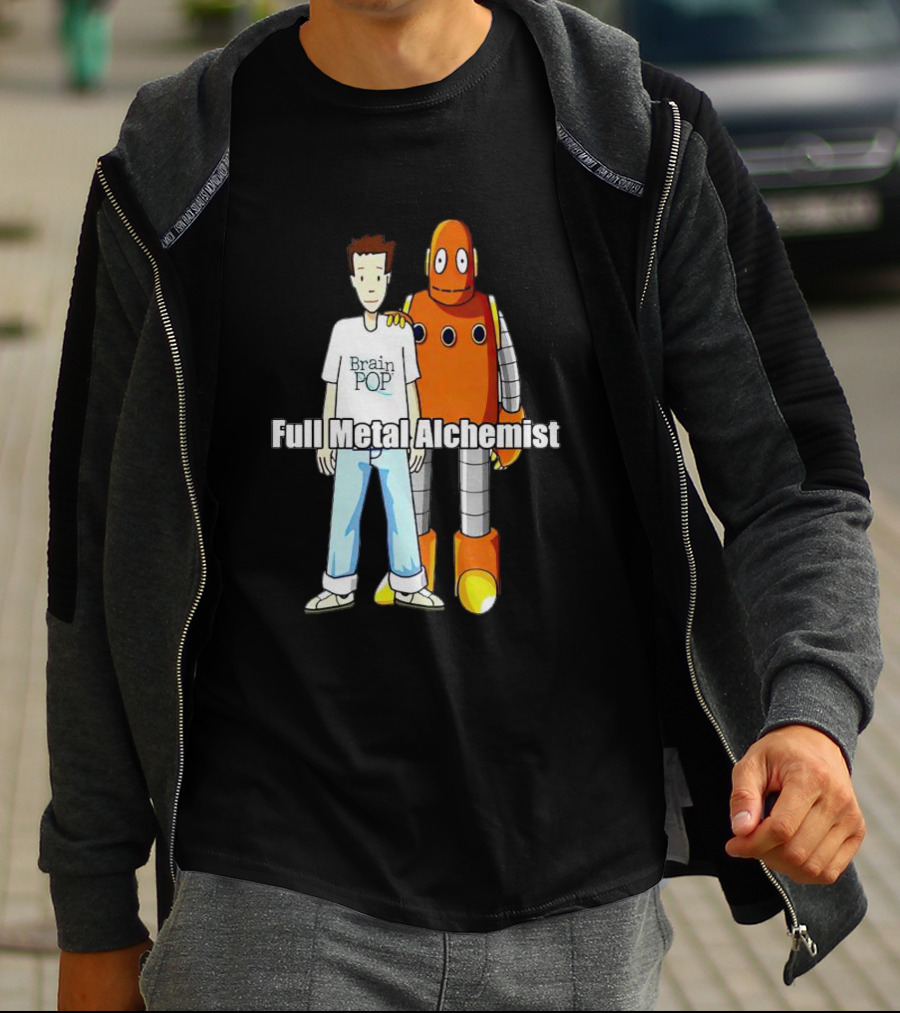 BrainPOP Fullmetal Alchemist Brotherhood Crossover Featuring Tim And Moby T-Shirt
