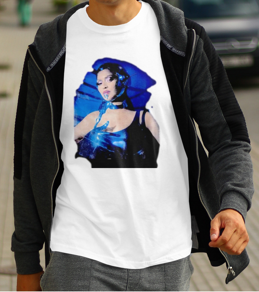 Robo Beyonce Futuristic Cyborg Aesthetic T-Shirt
