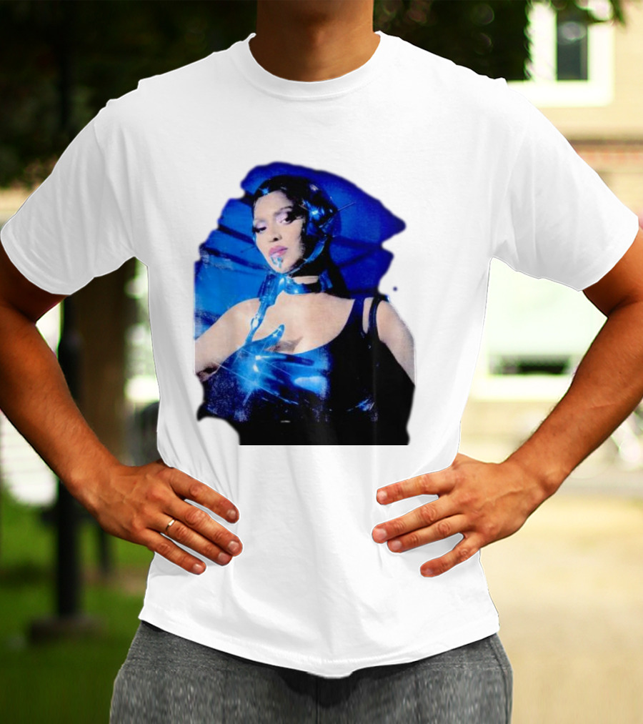 Robo Beyonce Futuristic Cyborg Aesthetic T-Shirt