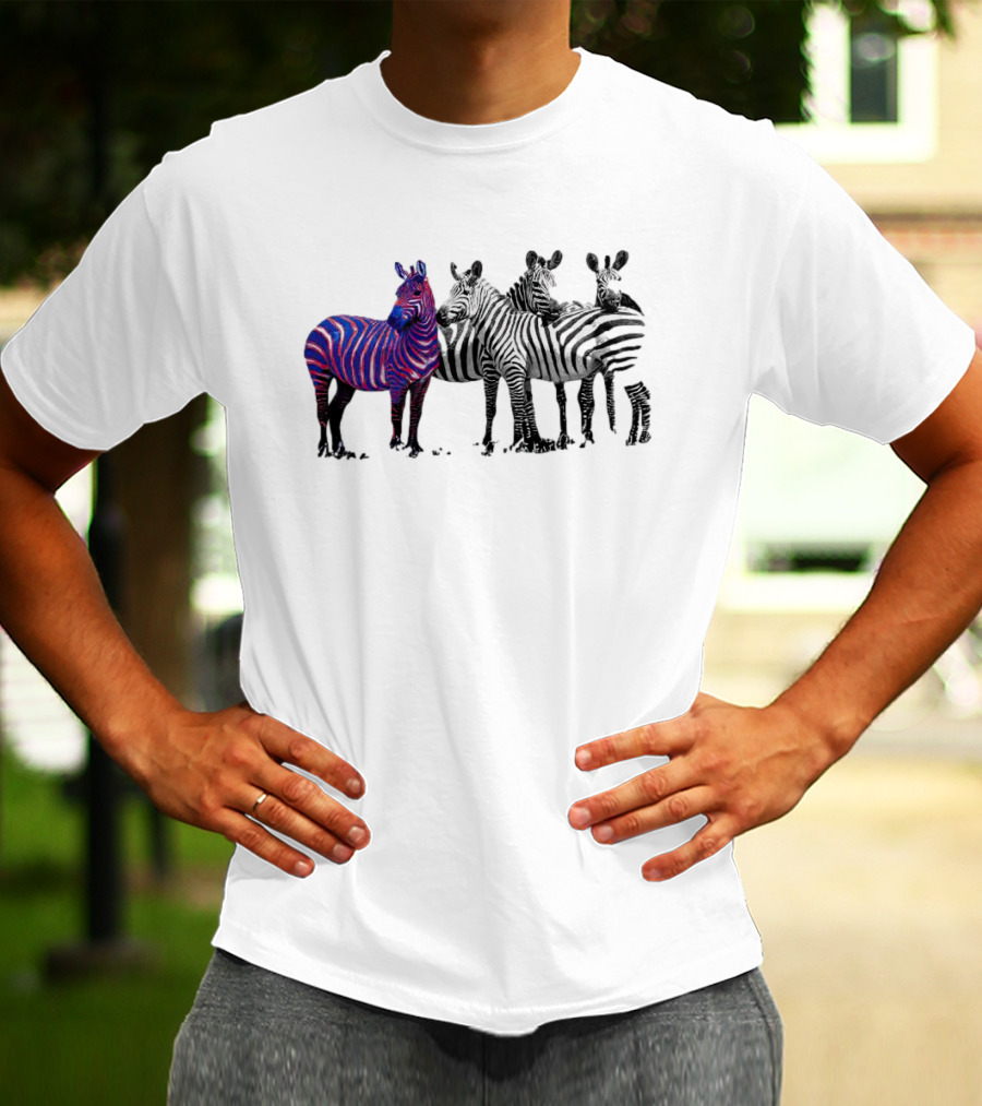 Buffalo Bills Zebra Unique Blue And Red Striped Wildlife T-Shirt