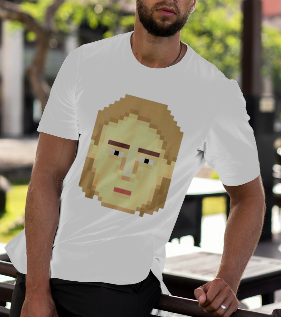 Dadi Freyr Pixel Art 8 Bit Style Face T-Shirt