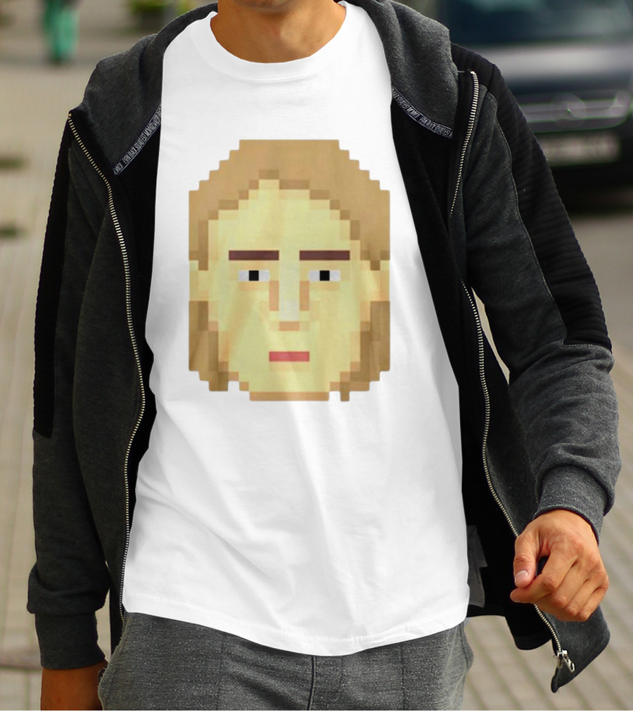 Dadi Freyr Pixel Art 8 Bit Style Face T-Shirt