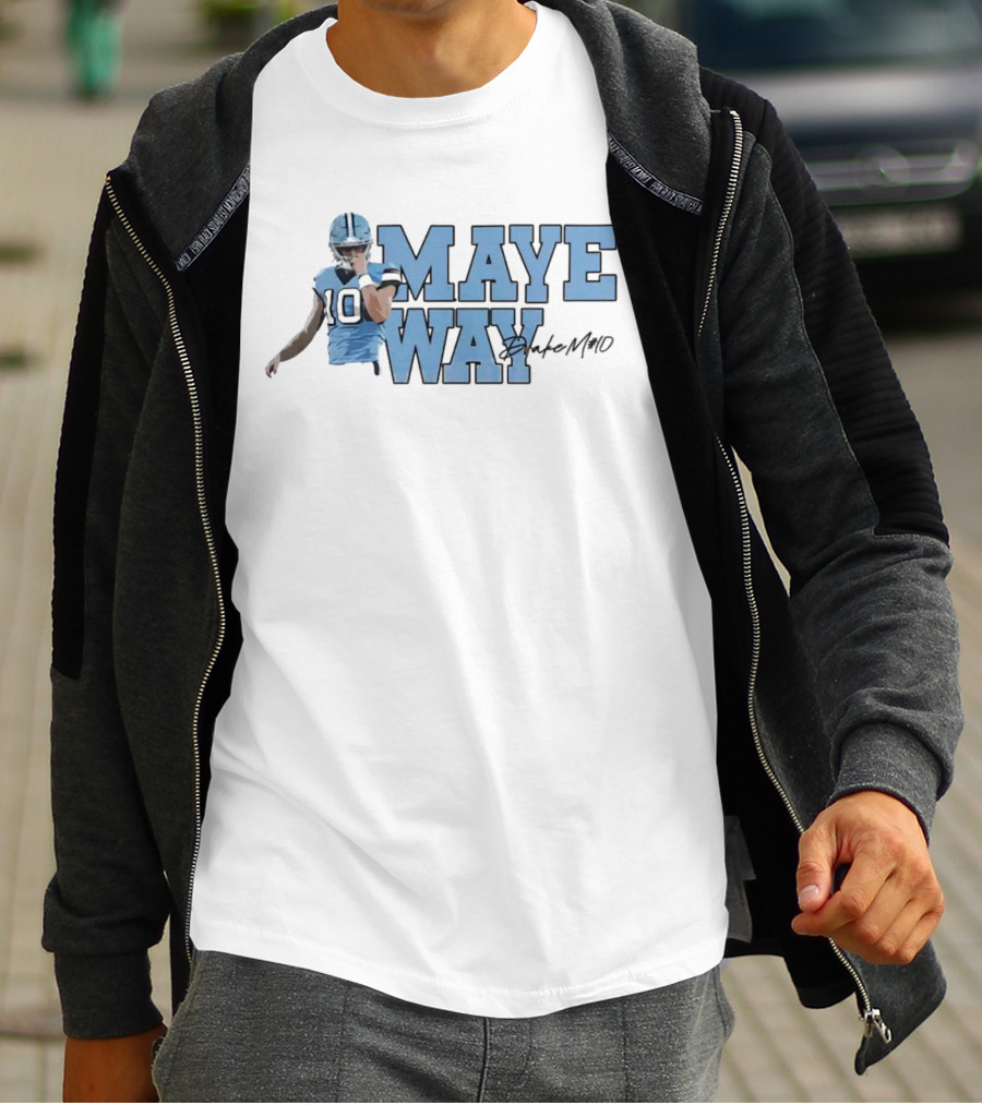 Maye Way Drake Maye Football 10 T-Shirt